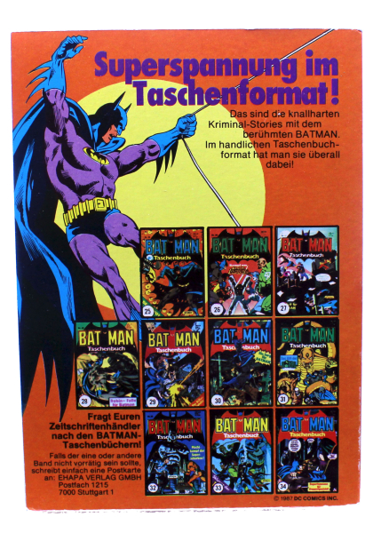 Batman Comic Taschenbuch Nr. 35 (1987) – Hugo Strange gegen Batman | DC Klassiker